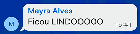 depoimento de aluna